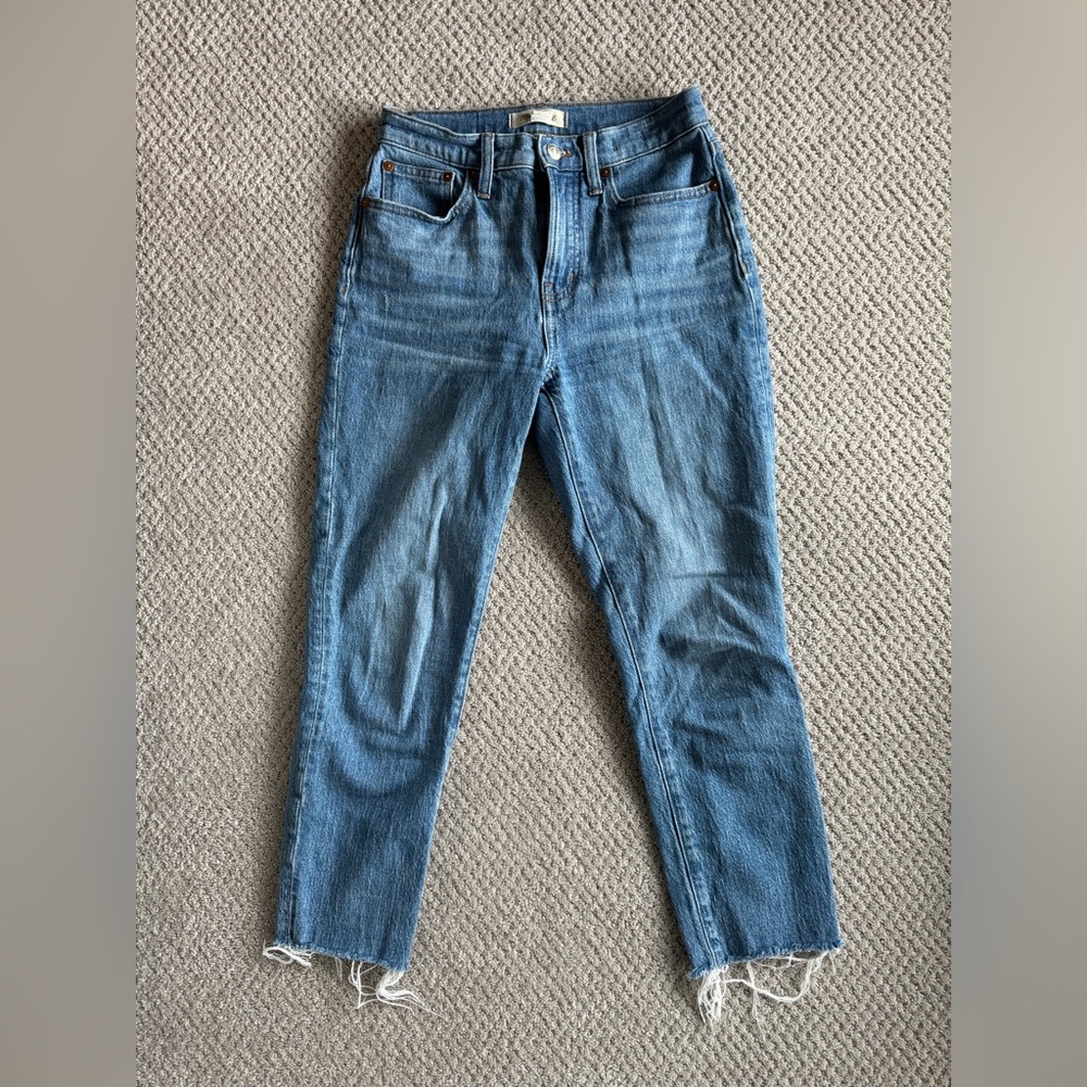 Madewell Perfect Vintage Jean Raw Hem size 24 Petite